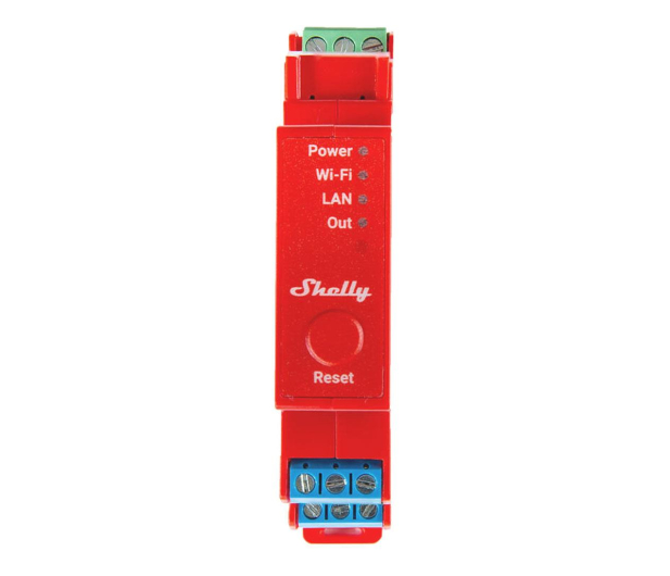 Shelly 1-kanałowy przekaźnik na szynę DIN Shelly Pro 1PM WIFI/LAN - 1268471 - zdjęcie 2